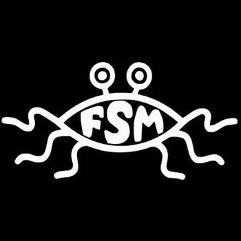 Vtipné FSM Flying Spaghetti Monster Auto Nálepky Automobily Motocykle Vonkajšie Príslušenstvo Vinylové Nálepky