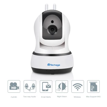 Techage 720P/1080P Bezdrôtové IP Kamery Domáce Bezpečnostné CCTV kamerový Wifi Kamera Baby Monitor Nočné Videnie obojsmerné Audio