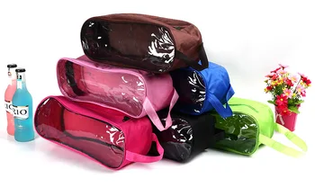 600D Oxford handričkou prenosné, nepremokavé topánky, taška transparentné prispôsobené obuvi skladovanie taška prenosná cestovná priedušná topánka box