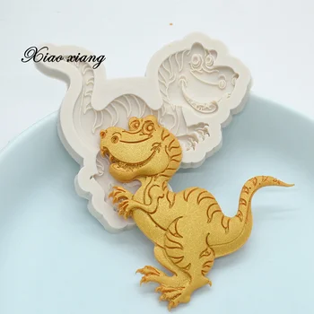 3D Dinosaura Silikónové Tortu Formy Na Pečenie Zvieratá Čokoláda Dieťa Narodeniny Cupcake Fondant Cake Zdobenie Nástroje Cookie Formy