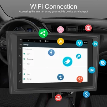 Podofo Android 2 Din autorádio, Multimediálny Prehrávač, WIFI, GPS Autoradio Podporu Canbus Zrkadlo Odkaz EQ Pre Opel Astra Vectra Antara