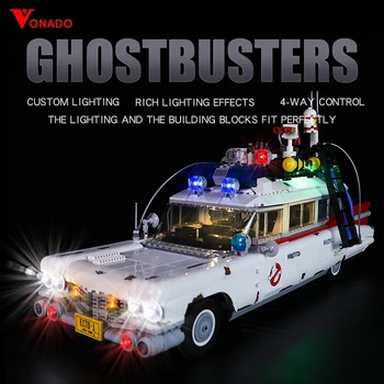 LED Svetlo Nastaviť na Super Auto Stavebné kamene, Tehly Ghost Busters, Lampa Batérie Poľa USB Kompatibilný pre Lego HOBBY Hračky pre Deti, Darčeky