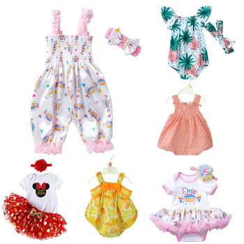2021 Nové Štýly 50-58 CM Bábiku Šaty Reborn Baby Doll Oblečenie Vysokej Kvality Šaty Všetky Bavlnené Oblečenie S Hairband