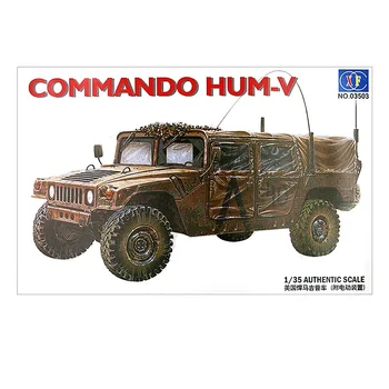 1/35 Hummer Obrnené Vozidlo Dopravcu Assault SUV Zostavený Model americkej Armády Jeep Auto Builing Model Hračka