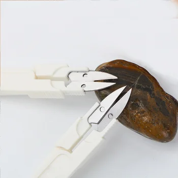 Prenosný šijací nožnice s vekom, Plastové Rukoväť Cross Stitch Výstrižky Výšivky odstrih nite výstavné DIY výstavné Dodávky