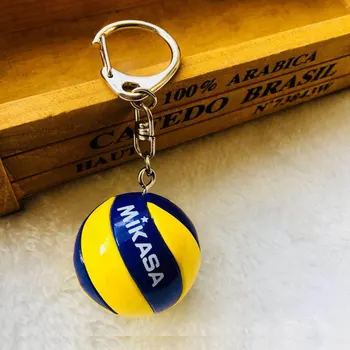 5 KS Volejbal Keychain Business Narodeniny PVC Volejbal narodeninám Volejbal Futbal Top Beach Ball Krúžok na kľúče