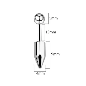 2019 PUNK Brucho Tlačidlo Krúžky 16G Jednoduché Tvarované Chirurgickej Ocele Pupka Piercing Ohnutý Panel Piercing Šperkov Ombligo 1.2*10*5*9mm