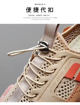 Y15 pánske letné topánky Priedušná Bez Šnúrky Originálne Kožené Mokasíny Duté Sandále Oka Papuče Plážové sandále na Platforme