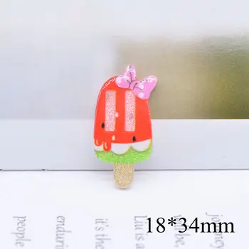 20Pcs/veľa Mini 20*34cm Sladké zmrzlina Zhromaždiť Rainbow Domáce Dekorácie Dieťa Vlásenky DIY Remesiel Chladnička Príslušenstvo