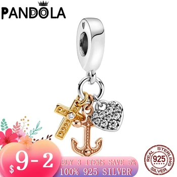 Hot 925 Sterling SILVER charms Amor je Guardian Visieť Kúzlo fit Pôvodné Pandora Náramok striebro 925 šperky
