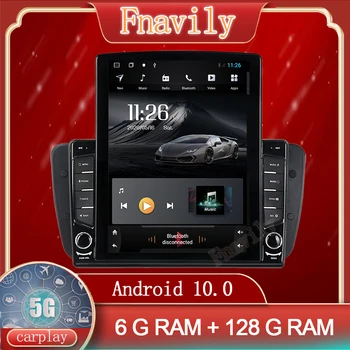 Fnavily Android 10 autorádia Pre Seat Ibiza 6J MK4 Auto Multimediálny Systém Prehrávač, GPS Navigáciu Vertikálne Obrazovke Tesla Štýl 9.7