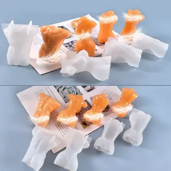 3D Umenie Telo Sviečky Crystal Epoxidové Živice Formy Ľudských Aromaterapia Vosku, Sadry Silikónové Formy DIY Remesiel Dekorácie, Takže Nástroj