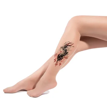 Tetovanie Pančuchy v Pohode Vzor Pančuchy Tenké Sexy Pantyhose servítky ponožky ženy tetovanie-pančuchy