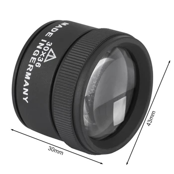 30X 36 mm HD lupu Optické Sklo Objektívu Loupe zväčšovacie sklo Mini Pocket Lupy Ručné Mince Pečiatky Šperky Loupe