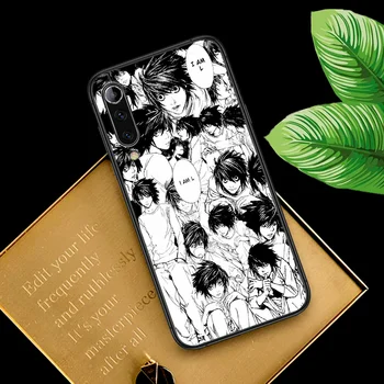 Anime Death Note, Telefón puzdro Pre Xiao Mi na Vedomie, 10 A3 9 MAX 3 A2 8 9 Lite Pro Ultra black Späť 3D Vodotesné Luxusná Etui Silikónové