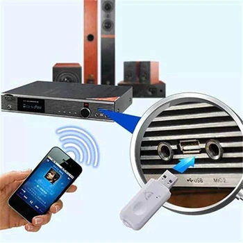 Bluetooth-kompatibilné Audio Vysielač, Prijímač USB Stereo Hudby Bezdrôtový Adaptér Dongle Pre PC TV Slúchadlá Auto Reproduktor