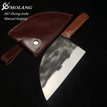 MOLANG Nože High-end ručne kované kuchár špeciálnych mäso sekáčik plátok chopper vysokú tvrdosť predné kuchynský nôž prezervatívy