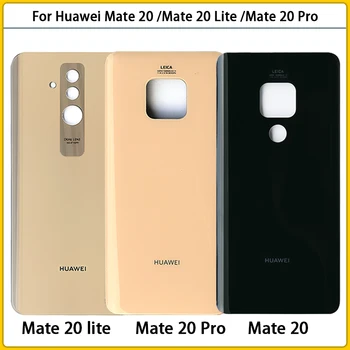10PCS Nové Mate 20 Zadné Bývanie Pre Huawei Mate 20 Lite/Mate 20 Pro Kryt Batérie Dvere, Zadný Kryt Skla Samolepiace Nálepky Replac