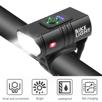 T6 LED Požičovňa Ľahké Nepremokavé 10W 800LM 6 Režimov USB Nabíjateľné Moc MTB Bike Upozornenie Predných Svetlometov Zadné zadné svetlo