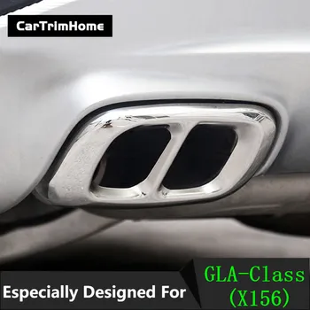 Výfukové systémy Šál Tip Pre Benz GLA-Trieda X156 Nehrdzavejúcej ocele styling Tlmič chvost rúry Pre Benz GLA trim Príslušenstvo