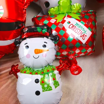 Veselé Vianočné Dekorácie Balóny Santa Claus, Vianočné Snehuliak Fóliové Balóniky Vianočné Dekorácie Vianoce, Nový Rok Dekor
