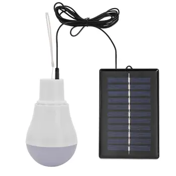 Prenosné 5V 15W 300LM Solárne vonkajšie svietidlo Solárny panel USB nabíjateľné Led outdoor camping low-power žiarovka