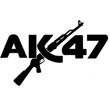 Hot Predaj Zbraň AK47 Cartoon Graffiti Auto Príslušenstvo, Auto-Nálepky, Nálepky na Okno Vzadu Dekorácie KK 15*9 cm