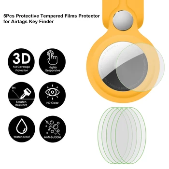5 ks Ochranných TPU Filmy Chránič Pre Airtags Key Finder Príslušenstvo 3D HD Protectetive Film Pre Airtag