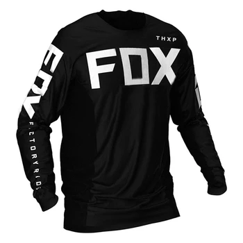2021 nový cyklistický dres THXPFox mtb mužov horský bicykel, motocykel koni jersey zjazdové jersey kamufláž T-shirt