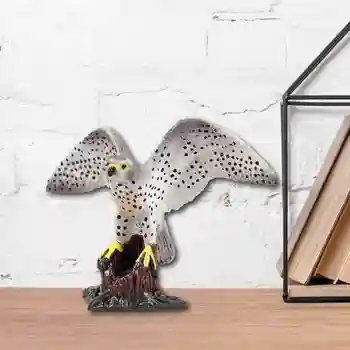 Detské Simulácia voľne Žijúcich Model Dekorácie Zvierat Statické Peregrine Hand-made Falcon Eagle Zber Model Záhradníctvo Dekor