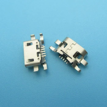 100ks Micro USB 5pin mini Konektor Mobile Nabíjací port Pre Motorola Moto C Plus XT1723 XT1724 Opravu, výmenu