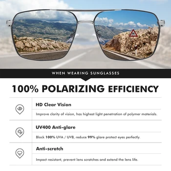 LM 2021 Obdĺžnikové Okuliare Mužov Polarizované Jazdy Slnečné Okuliare Ženy Klasické Odtiene Slnečné okuliare UV400 Oculos masculino Muž