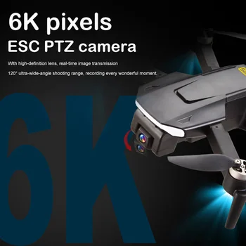 2021 NOVÉ CG068B Skladacia Drone Prenosné 6K HD Kamera Band WIFI GPS Polohy Striedavý Motor S LED Nočné Svetlo Vrtuľník