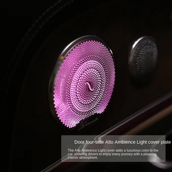 3/64 Farby Zvuku Reproduktora Kryt Okolia Lampa Na Mercedes Benz, C-trieda GLC E-class Light-emitting Roh Krytu Synchrónne