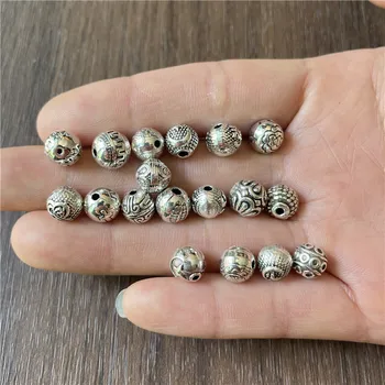 JunKang 30pcs zmiešané dávky rôzne jogy moon star vzor dištančné korálky HOBBY ručné náhrdelníky náramok tvorby