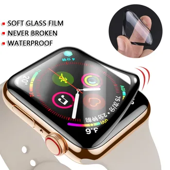 Nepremokavé screen protector pre apple hodinky 5 4 3 38 MM 40 MM 44 MM 42MM (Nie Tvrdeného Mäkké sklo) film pre Iwatch 4/5/6/SE