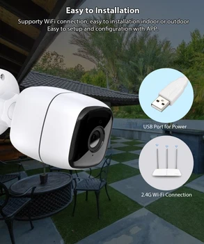 Tuya Inteligentný Život WiFi Kamera 1080P Wireless Home Security Vonkajšie Kamery, obojsmerné Audio, Detekcia Pohybu HD Ip Kamera Dohľad
