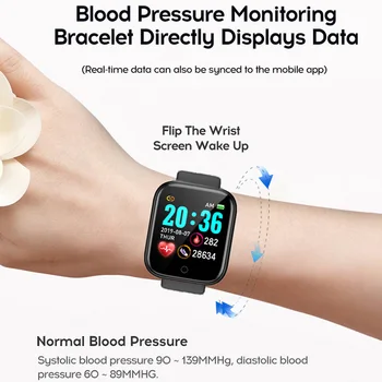 2 KS Y68 Smart Hodinky Bluetooth Fitness Sledovanie Krvného Tlaku náramok Nepremokavé Srdcového tepu Inteligentné Náramkové hodinky Pár
