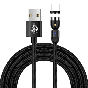 UGI 3A Rýchle Nabíjanie 3in1 Magnetické Kábel Pre IOS Typu C, USB C Micro USB, Android Kábel Mobilný Telefón Samsung Oneplus Xiao