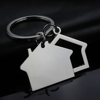 Moderný Dom Domov Keychain Prívesok Na Keyring Kabíne Malý Dom Visí Prívesok Keyring Kľúča Držiteľa Keychain Taška Kabelku Dekor Nové
