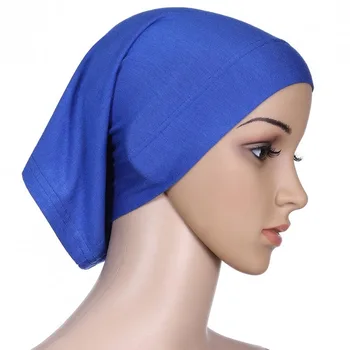 Dámy' Obyčajný Islamskej Šatky Coverchief Hidžáb Headpiece Mercerized Bavlna