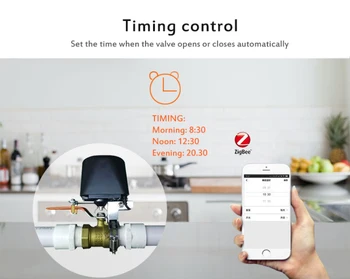Smart Home Tuya Zigbee Ventil Smart Voda/Plyn Ventil Automatizácie Ovládanie Práce S Alexa Google Asistent IFTTT