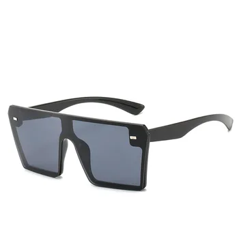 Námestie Nadrozmerné Okuliare Ženy Retro Veľký Rám Jazdy Slnečné Okuliare Flat Top Gafas Značky Ryža Dizajn Conjoined Tieni UV400