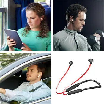 Bluetooth-kompatibilné Slúchadlá pre Športové Bezdrôtové Slúchadlá Basy V Uchu s Mic Magnetické Zníženie Hluku Beží Slúchadlá