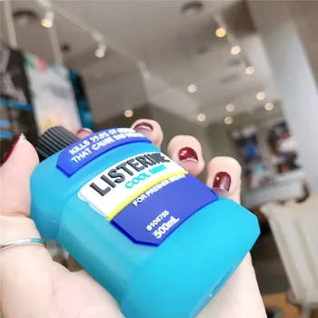 3D Horúci roztomilý ústna voda fľaša Cartoon silikónová Slúchadlá Slúchadlá puzdro pre Apple airpods 1 2 pro 3 Wireless Headset kryt