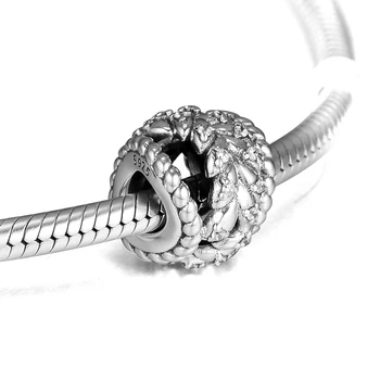 CKK Oslňujúci Zrna Swirls Korálky Charms 925 Sterling Silver Šperky Hodí Originálny Náramok, Náhrdelník Kralen Berloque Perles