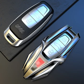 Auto Tlačidlo Shell Kľúča Vozidla Prípade Kľúča Držiteľa Kryt Plášťa Pre Audi A1 S1 A3, S3 RS6 TT Q3 Q7 A4L A5 A6L A7 A8L S5 S6 O5 SQ5 RS5 Kľúč Reťazca