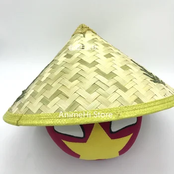 Polandball Plyšové Hračky Anime Vietnam Loptu a Vietnamskej kužeľovitý klobúk Bábika VNM countryballs Plushies Pre Dar 20 CM