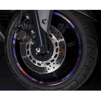 Koliesko nálepky upravený príslušenstvo motocyklov kolesa dekoratívne samolepky elektrický skúter otlačkom pneumatiky rim film duch zviera
