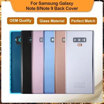 Pre SAMSUNG Galaxy Note 8 N950 SM-N950FD Poznámka 9 N960 SM-N9600 Skla Späť Batérie Bývanie Opravy Krytu Zadné Dvere Prípade Výmeny